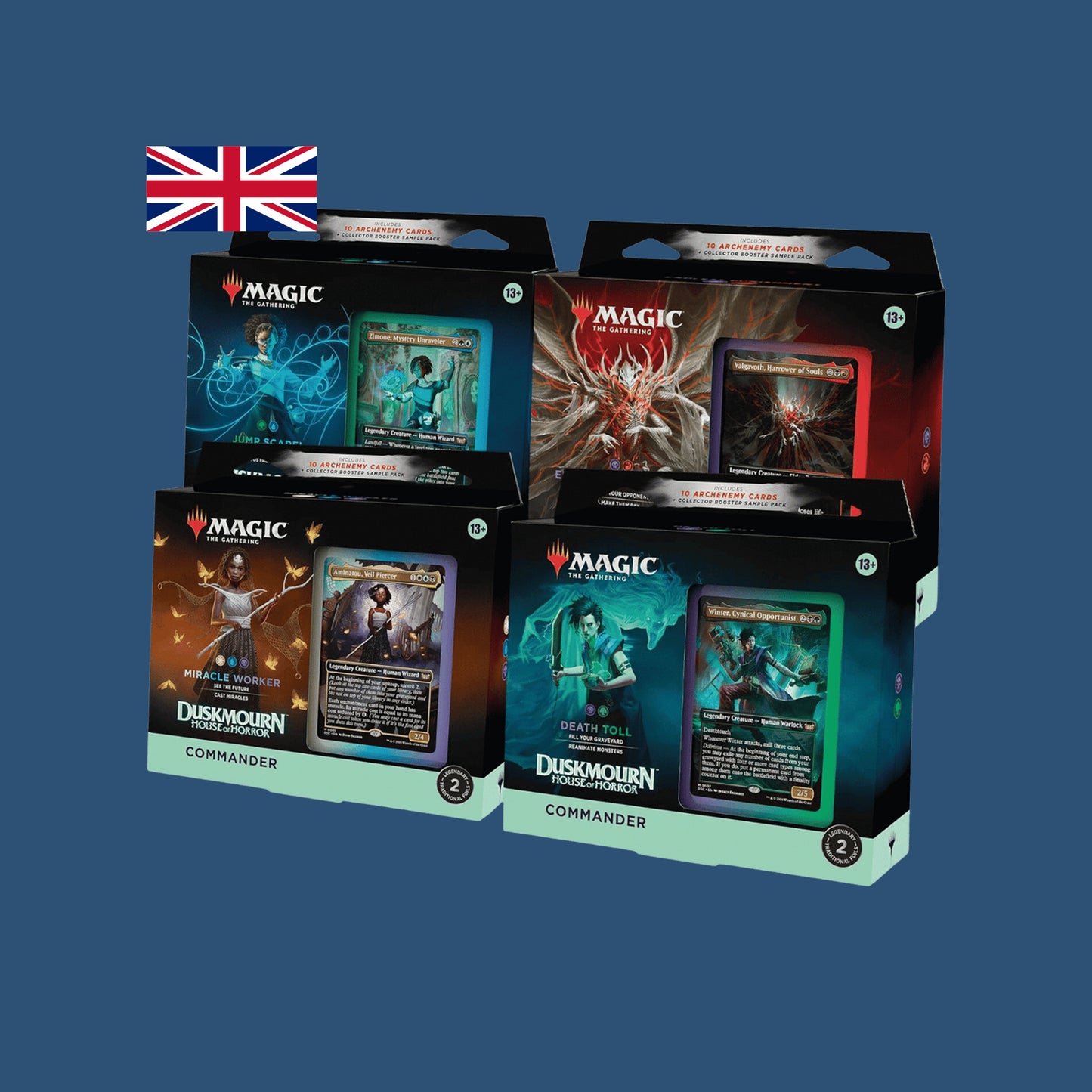 Magic The Gathering - Commander Deck Set: Duskmourn House of Horror - 4 Decks - EN
