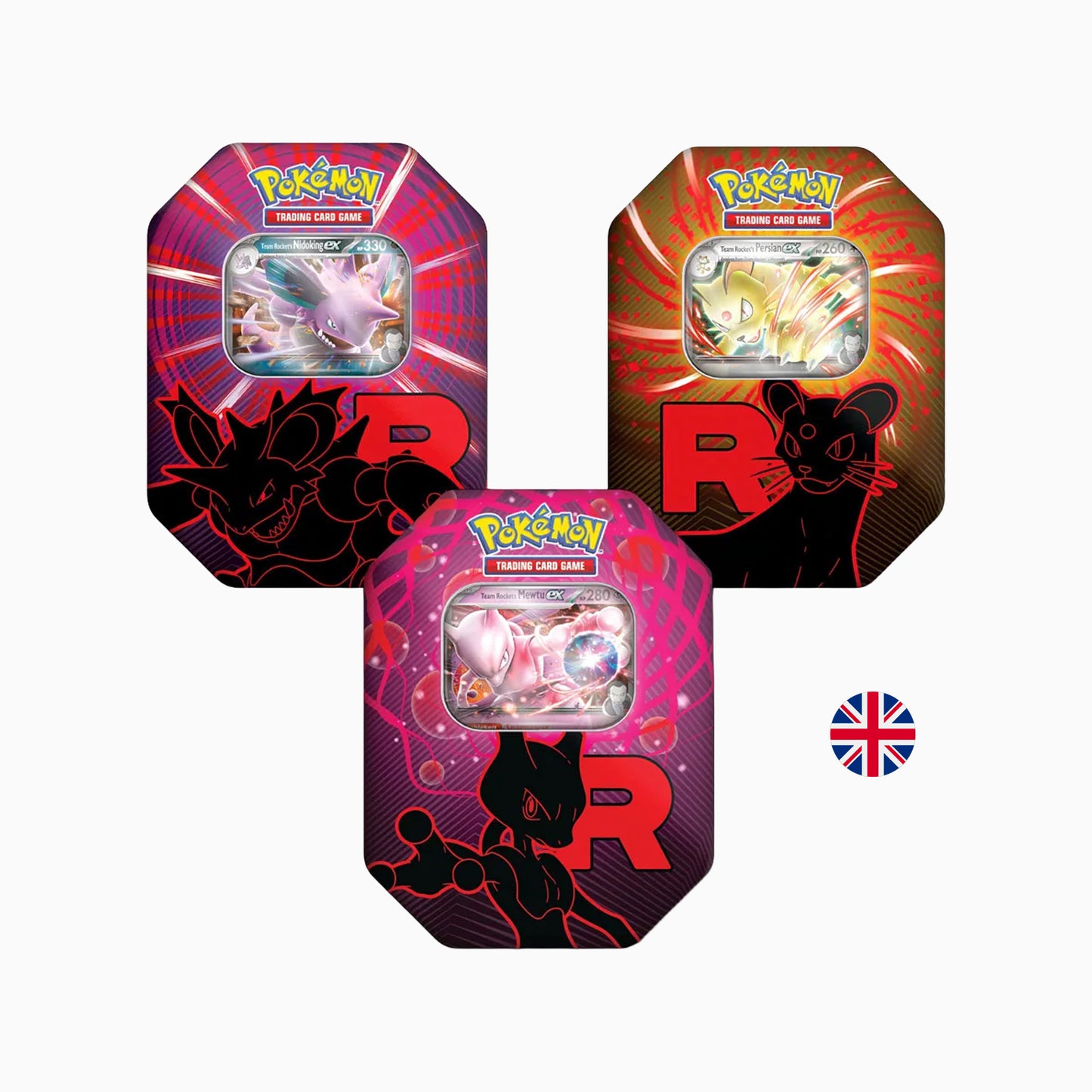 Pokémon | Scarlet & Violet: Destined Rivals | Tin-Box Set 2025 Fall (Mewtwo, Nidoking, Persian) - EN
