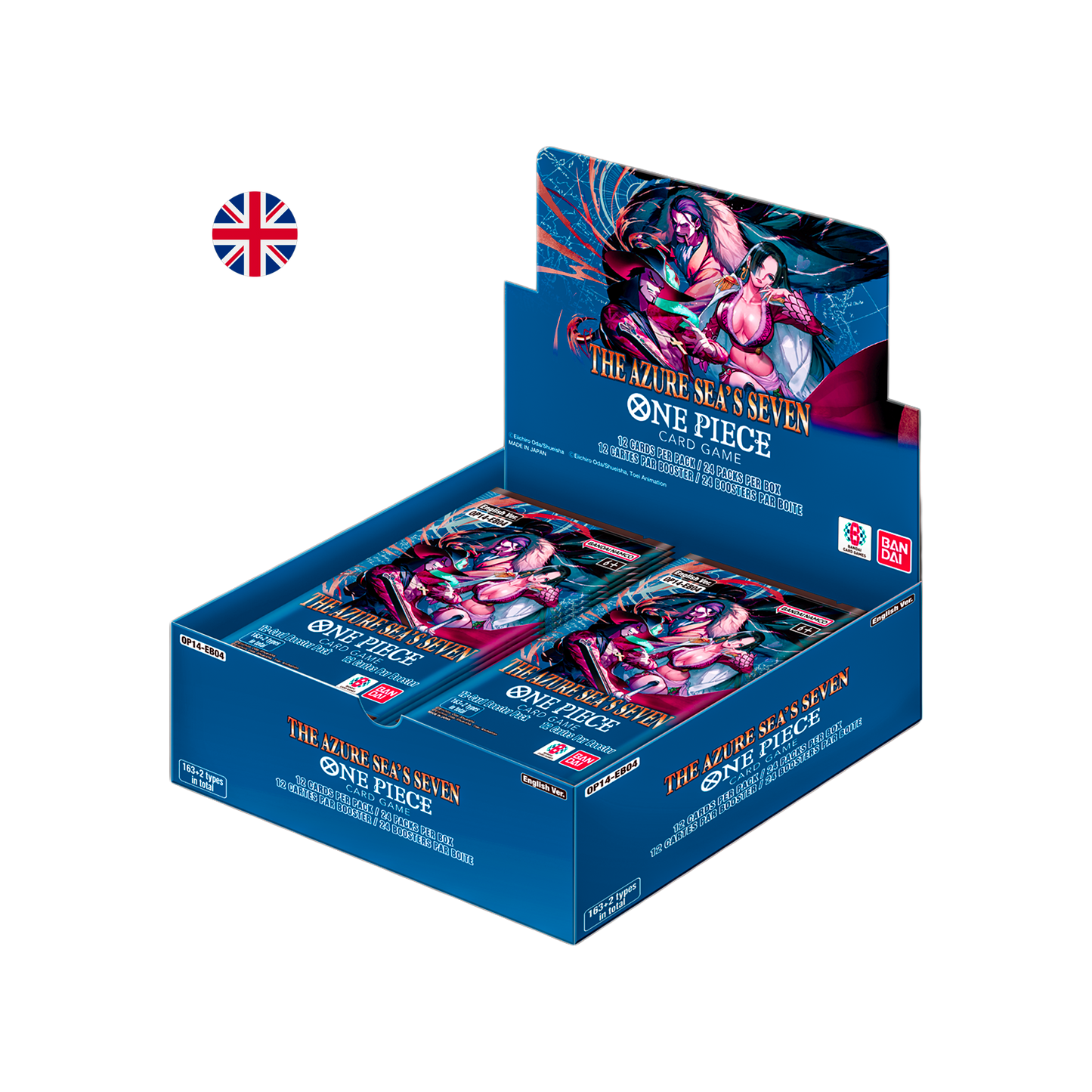 One Piece TCG - Booster Display: OP-14 | EB-04 The Azure Sea's Seven - EN (OP14 - EB04) (24x Booster) 16.01.2026