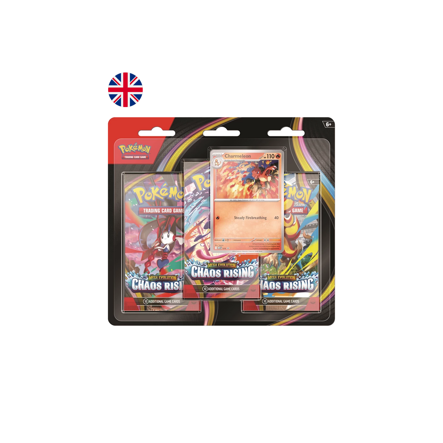 Pokémon | ME04 Mega Evolution: Chaos Rising 3-Pack Blister - EN